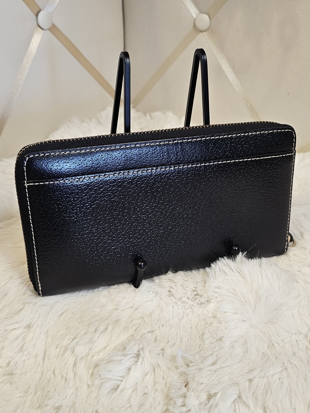 kate spade New York Black Leather Zip Wallet - Picture 3 of 6
